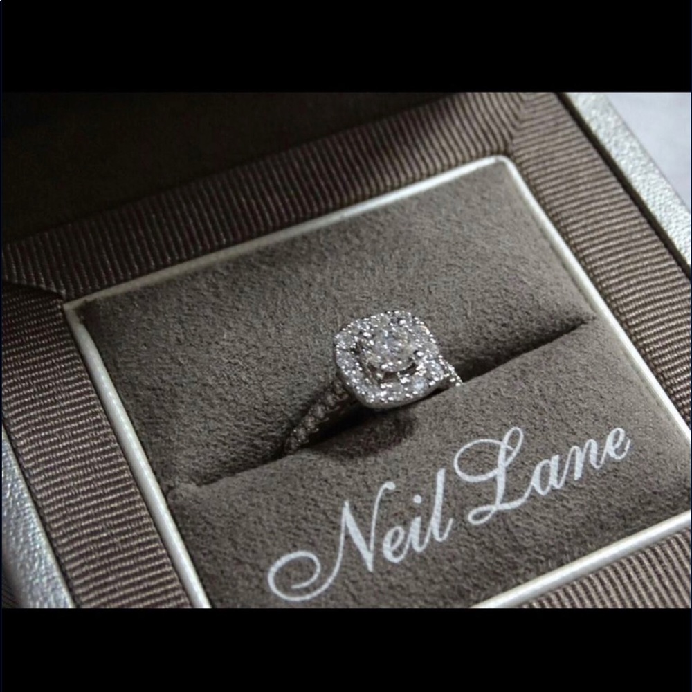 Neil Lane Diamond Engagement Ring & Wedding Band - Picture 1 of 6